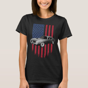 Plymouth Barracuda 1970 Amerikaanse vlag T-shirt