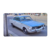 Plymouth Barracuda Etiket (Voorkant)