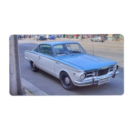 Plymouth Barracuda Etiket (Voorkant)