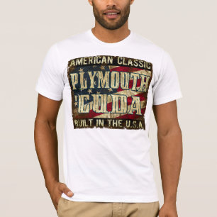 Plymouth Barracuda - Klassieke auto gebouwd in de T-shirt