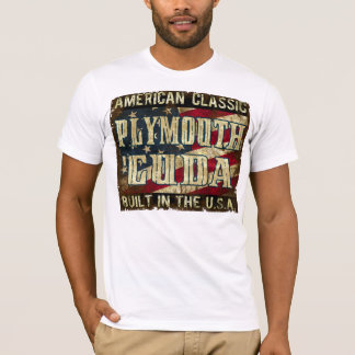 Plymouth Barracuda - Klassieke auto gebouwd in de T-shirt