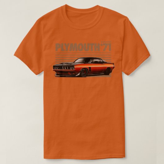PLYMOUTH BARRACUDA T-SHIRT (Design voorkant)