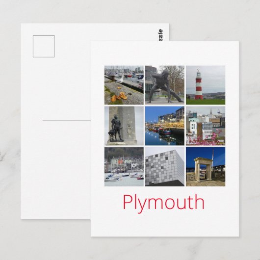 Plymouth Briefkaart (Voorkant / Achterkant)