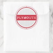Plymouth City Pride Embleem – Engelse identiteit Ronde Sticker (Tas)