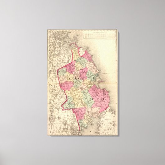 Plymouth County Canvas Afdruk (Voorkant)