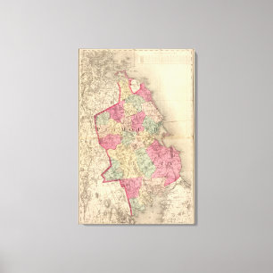 Plymouth County Canvas Afdruk