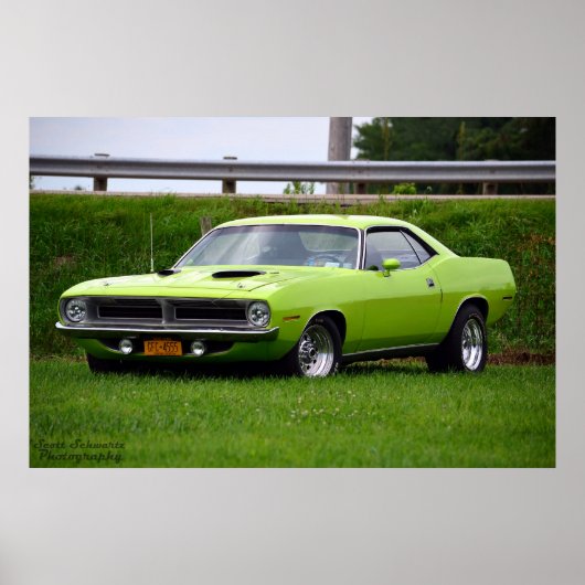 Plymouth Cuda 1970 Poster (Voorkant)