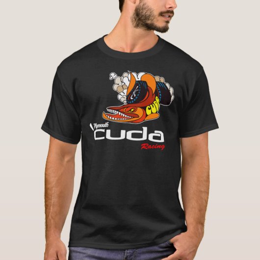 Plymouth Cuda Shirt, Decal, Hoodie, Masker T-shirt (Voorkant)