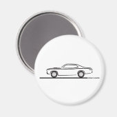 Plymouth Duster 1971 Magneet (Voorkant / Achterkant)