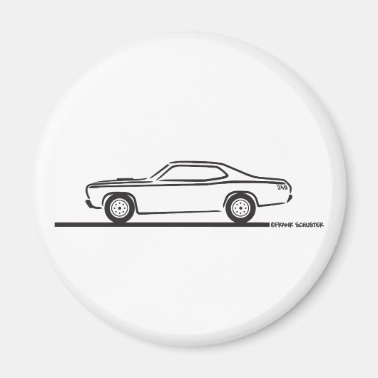 Plymouth Duster 1971 Magneet (Voorkant)