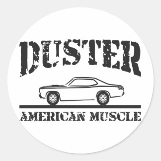 Plymouth Duster American Museum Ronde Sticker