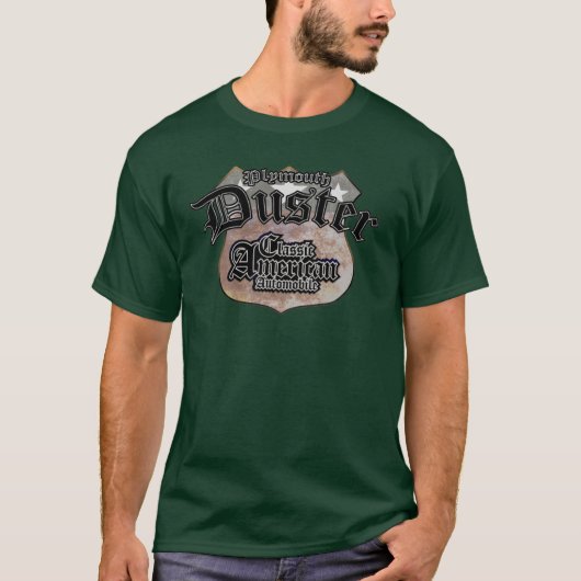 Plymouth Duster Classic - Faded Hues Rte 66 Sign T-shirt (Voorkant)