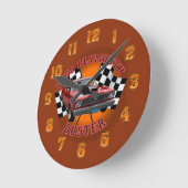Plymouth Duster Wall Clock uit 1976. Ronde Klok (Hoek)