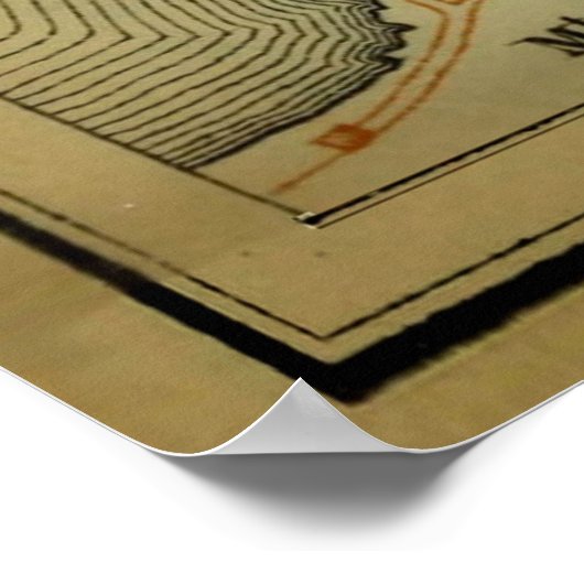  Plymouth England Map (1901) Poster (Hoek)