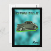 PLYMOUTH FLAGSHIP 1937 BRIEFKAART (Voorkant / Achterkant)
