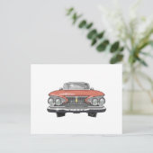 Plymouth Fury 1961 Briefkaart (Staand voorkant)