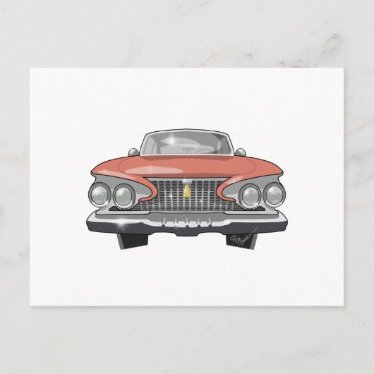 Plymouth Fury 1961 Briefkaart (Voorkant)