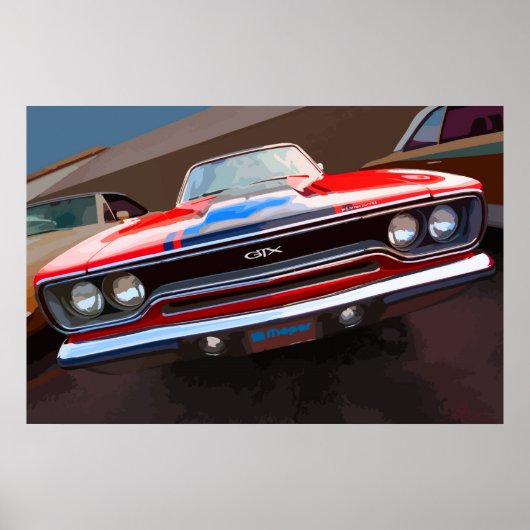 Plymouth GTX 1970 Poster (Voorkant)