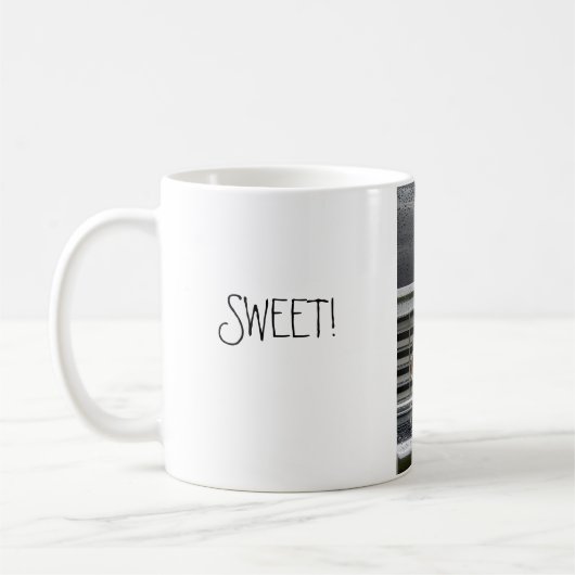 Plymouth in de regen, SWEET! Koffiemok (Links)