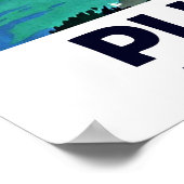 Plymouth, landschap op zee, oldtimers poster (Hoek)