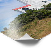 Plymouth Lighthouse, "de Gurnet" Massachusetts Foto Afdruk (Hoek)