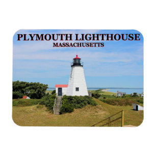 Plymouth Lighthouse, "de Gurnet" Massachusetts Magneet