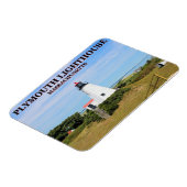 Plymouth Lighthouse, "de Gurnet" Massachusetts Magneet (Linkerzijde)