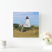 Plymouth Lighthouse, "de Gurnet" Massachusetts Vierkante Klok (Huis)