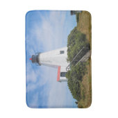 Plymouth Lighthouse, Massachusetts Large Bath Mat (Voorkant Verticaal)