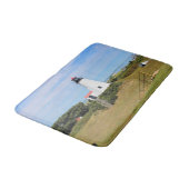 Plymouth Lighthouse, Massachusetts Large Bath Mat (Gekanteld)