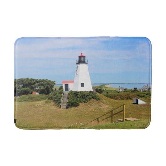 Plymouth Lighthouse, Massachusetts Large Bath Mat (Voorkant)