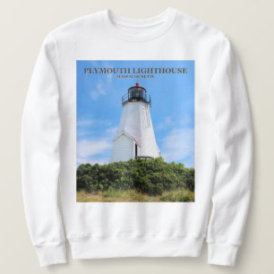 Plymouth Lighthouse , Massachusetts Sweatshirt