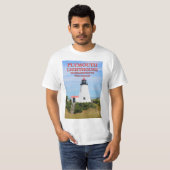 Plymouth Lighthouse , Massachusetts T-Shirt (Voorkant volledig)