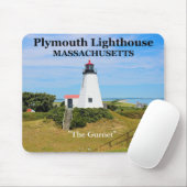 Plymouth Lighthouse, "The Gurnet", MA Mousepad Muismat (Met muis)