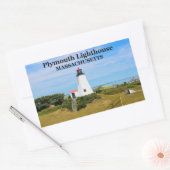 Plymouth Lighthouse, "The Gurnet", MA Stickers (Envelop)