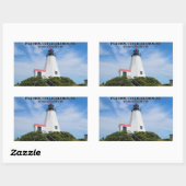Plymouth Lighthouse, "The Gurnet", MA Stickers (Vel)