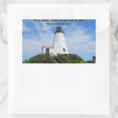 Plymouth Lighthouse, "The Gurnet", MA Stickers (Tas)