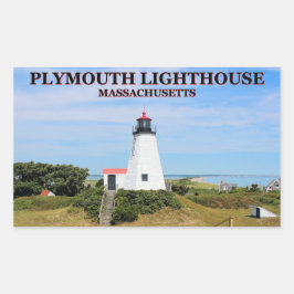 Plymouth Lighthouse, "The Gurnet", MA Stickers