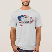 Plymouth MA 400e Jubileum T-shirt (Voorkant)