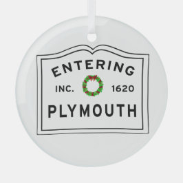 Plymouth, MA Holiday Wreater Keramisch Ornament