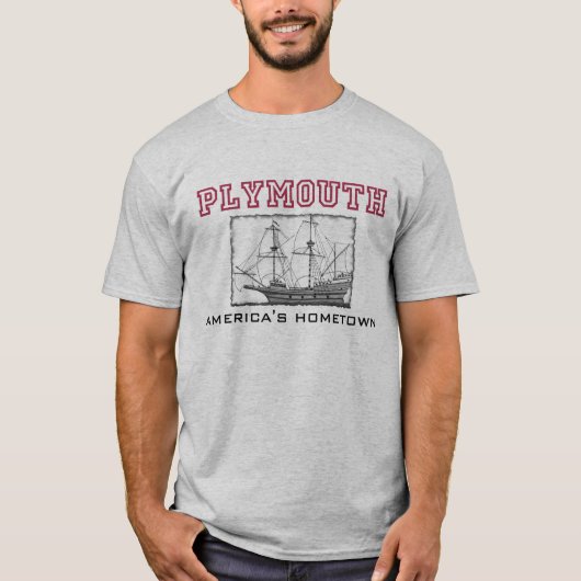 Plymouth, MA T-shirt (Voorkant)