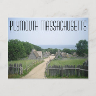 Plymouth Massachusetts briefkaart