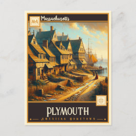 Plymouth, Massachusetts |  Briefkaart