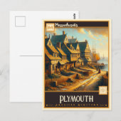 Plymouth, Massachusetts |  Briefkaart (Voorkant / Achterkant)