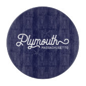 Plymouth Massachusetts Nautical Cutting Board Snijplank (Voorkant)