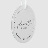 Plymouth, Massachusetts Travel Verenigde Staten Ornament (voorkant)