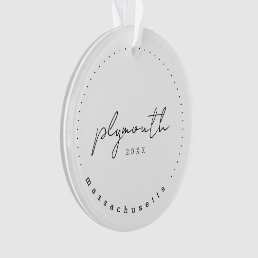 Plymouth, Massachusetts Travel Verenigde Staten Ornament (voorkant)