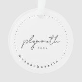 Plymouth, Massachusetts Travel Verenigde Staten Ornament (voorkant)