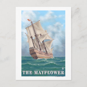 Plymouth, MassachusettsView of the Mayflower Briefkaart