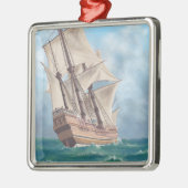 Plymouth, MassachusettsView of the Mayflower Metalen Ornament (Links)